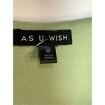 As You Wish As U Wish Women's Floral Print V-Neck High Low Hem Dress Green Size Medium Photo 3