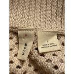 Anthropologie Moth Reese Cream Open Knit Sweater Size Large Photo 3