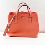 Kate Spade  Laurel Way Evangelie Saffiano Leather Satchel Purse Coral Photo 0