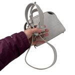 Dream Control Grey Small Crossbody/Handle Purse Studded Faux Leather Vegan Gray Photo 13