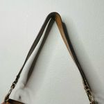 Michael Kors Julia Medium Leather Acorn Tan Shoulder Handbag Purse Photo 4