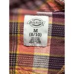 Dickies  Long Sleeve Flannel Shirt Purple/Pink/Orange Plaid Size‎ M (8/10) Cotton Photo 2