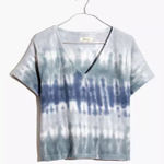 Madewell Ottoman Jacquard Setlist Boxy Top Tie-Dye Photo 0