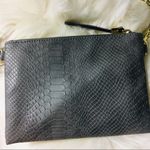 Merona  Grey Snakeskin Crossbody Clutch Bag Photo 2