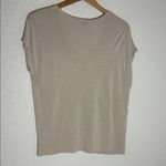Vince . Tissue Tee Beige Short Sleeve T-Shirt Neutral Tan Elevated Basic Medium Photo 5