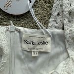 Selfie Leslie  Mini Dress White Ruffle Lace Photo 1