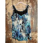 Swimsuits for All Mesh High Neck Swimdress One Piece Swimsuit Blue 18 Size XL Photo 1