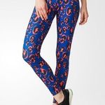 Adidas x Stella McCartney smiley face Graphic Tights 7/8 Leggins Blue Orange L Size L Photo 0