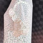 Available by Angela Fashion Ivory Green Ruffle Sleeve Top  Photo 3