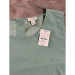 J.Crew NWT Sage Green Tank Top Size XL Button Back Formal Cropped Sleeveless Photo 2