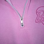 Barbie Pink Fleece Lined Quarter Zip Sweatshirts Size Large Photo 2