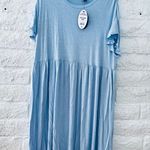 Scoop Cotton knit dress with round, flared sleeves. NWT knit loose fit Midi size XXL Photo 1