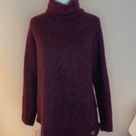 Michael Kors  Oversized, Chunky-Knit Turtleneck in Burgundy Photo 1