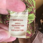 Aryeh  100% Cotton Green Dress with Purple Embroidery Size Medium Photo 12