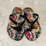 Coach  Kasey Signature Poppy Print Jelly Flip Flop Sandals size 10 Y2K baddie Photo 1