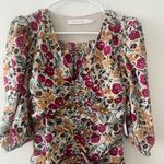 Bishop and Young NWT‎  Anthropologie Floral Ruched Dress Medium Photo 1