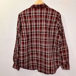 Carhartt Plaid Flannel Shirt Long Sleeves Button Front Women's size L 12-14 Photo 3