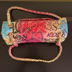 Graffiti Vibrant Multiple Color Shoulder Bag Blue Photo 1