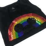 Disney NWT Rainbow Collection Mickey Mouse Sequined Pride Tank Top S Photo 5