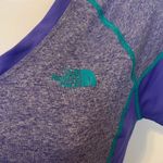 The North Face  EUC Purple Green Trim Flashdry Short Sleeve Shirt Photo 2