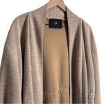 7 For All Mankind Women’s tan brown open cardigan sweater size large Photo 1