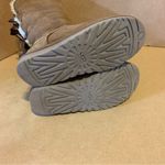 UGG  TAN & BROWN SUEDE & SHEARLING TALL "BAILEY BOW" PULL ON BOOTS (6) Photo 8