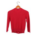 Twisted Heart Gold Logo Button Red 100% Cashmere Cardigan Sweater P Size undefined Photo 3