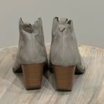 Beast Fashion  Gray Suede block heel booties Size 7.5 Photo 1
