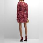 Sachin + Babi Meg Floral Print Ruffle Chiffon Mini Dress Size M Bordbloom NWT Photo 1