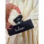 Lulus NWT  Island Vacay Cream Tie-Back Maxi Dress Resortwear Vacay Cut Out Sz M Photo 8