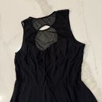 Garage  High Neck Mesh Overlay Sweetheart Neckline Mini Dress Womens Medium Black Photo 2