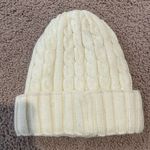 Fashion Y2K Unisex Cream Thick Cable Knit Beanie Photo 0
