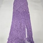 Line and Dot Wandering Maxi Dress in Lavender Photo 0