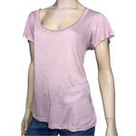 Daftbird Women’s Size P S Lavender Pale Purple Button Back Scoop Neck T Photo 2