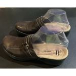 Clarks Collection Mules Clogs Shoes Size 8.5 Brown Soft Cushion Slip On Leather Photo 1