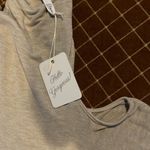 Elan NWT  Boutique One Cold Shoulder Cowl Neck Sweater Camel size M Photo 3