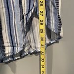 By & By Size Small Navy Blue White Stripe Tie Wrap Pant Women Photo 10