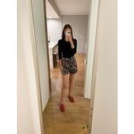 ATM Anthony Thomas Melillo Floral Satin Printed Black Combo Shorts size 6 Photo 1