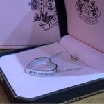 Juicy Couture Retro  Pam & Gela Silver Open Heart Pendant Necklace Photo 3