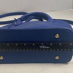 Bebe Fabiola Women’s Stamped Faux Lizard Satchel Dome Construction Blue 9.5X5X10 Photo 5