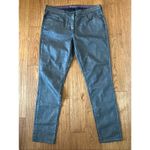 Boden pewter metallic coated skinny pant size 12 Silver Photo 10