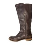 UGG  Australia Amberlee Espresso Leather Equestrian Style Boots, Size 9.5 Photo 8