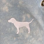 PINK - Victoria's Secret Pink Victoria’s Secret tie dye baby blue cropped hoodie with lace up detail XS Photo 6