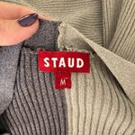 STAUD - Shoko Sweater Dress Gray Colorblock Midi Sz M Photo 6