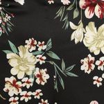 Lulus Alluring Look Black Floral Satin Cowl Neck Wide-Leg Jumpsuit size medium Photo 4