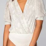 BuddyLove NWT Buddy Love Snake Print Twyla Bodysuit- Grey and Cream Photo 6