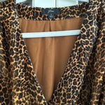 J.Crew J.‎ Crew True Wrap Lined Dress in Drapey Velvet Leopard Print Size 0 Photo 2