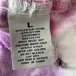 American Bazi Tie Dye Denim Jacket Distressed Cropped Pink Purple Size L Photo 7