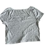 Colsie Women's Gray Short Sleeve Cropped Lounge T Photo 3