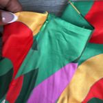 With Jean Naomi Satin Midi Skirt Geo Print Green Large Photo 8